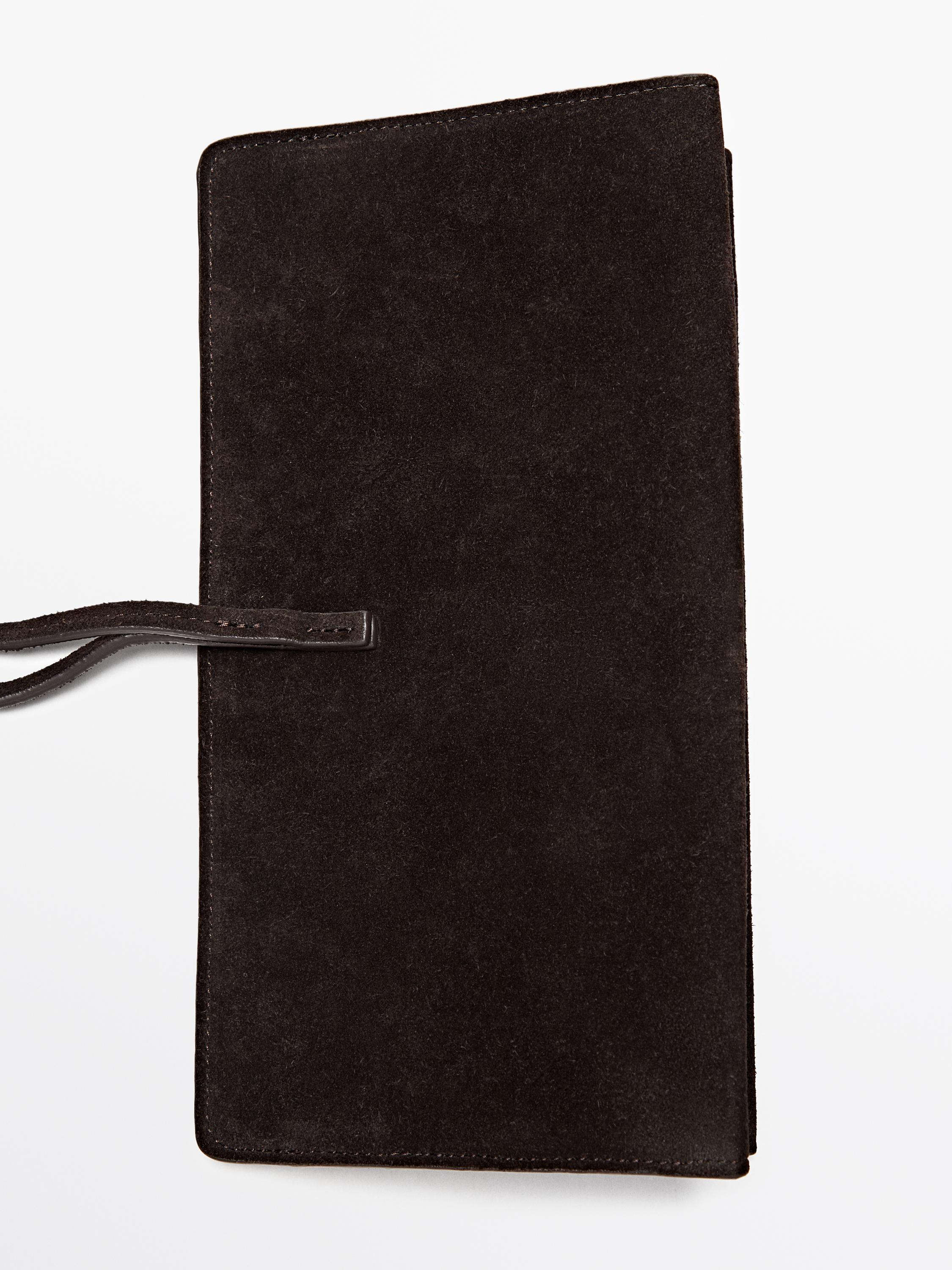 Split leather handbag